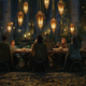 A still image of a banquet in The Rings of Power